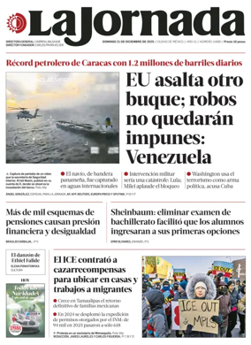 Cover of La Jornada