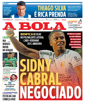 Cover of A BOLA (Portuguese)