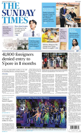 Cover of The Straits Times