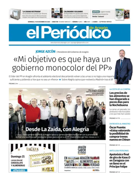 Cover of El Periódico Aragón