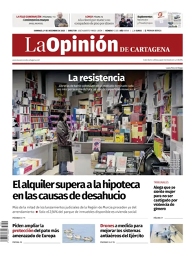 Cover of La Opinion de Murcia (Cartagena)