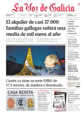 Cover of La Voz de Galicia (Arousa)