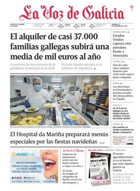 Cover of La Voz de Galicia (Viveiro)