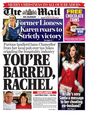 Cover of The Mail on Sunday