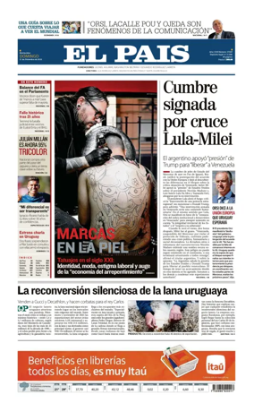 Cover of El Pais (Uruguay)