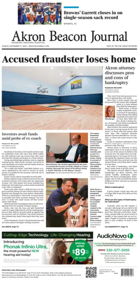 Cover of Akron Beacon Journal