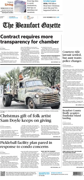 Cover of Beaufort Gazette (Sunday)