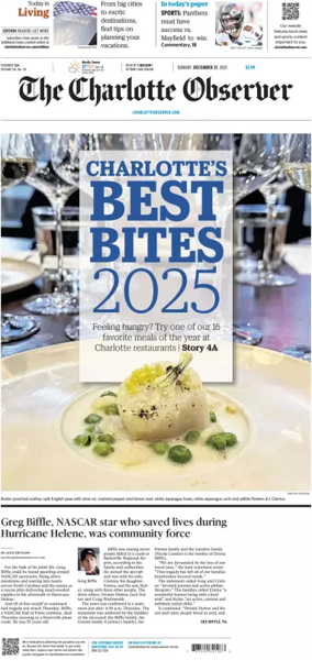 Cover of The Charlotte Observer (Sunday)