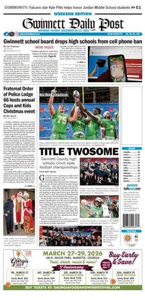 Cover of Gwinnett Daily Post