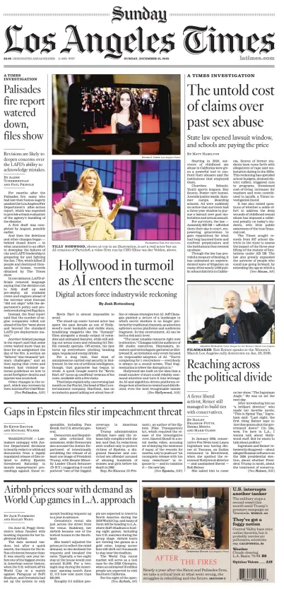 Cover of Los Angeles Times (Sunday)