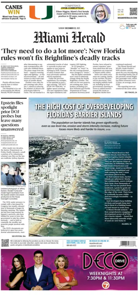 Cover of Miami Herald (Sunday)