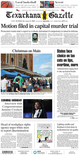 Cover of Texarkana Gazette