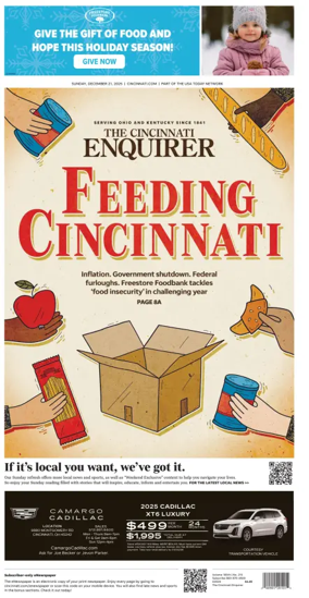 Cover of The Cincinnati Enquirer