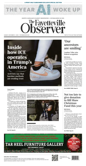 Cover of The Fayetteville Observer