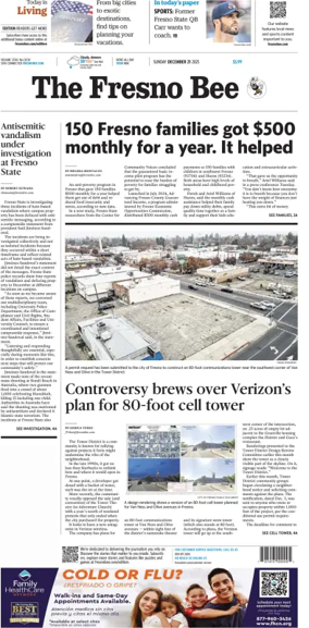 Cover of The Fresno Bee (Sunday)