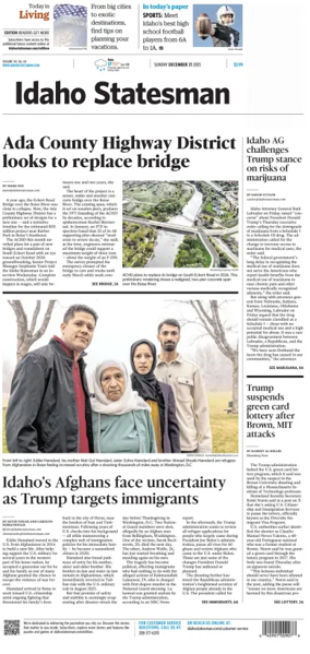 Cover of The Idaho Statesman (Sunday)