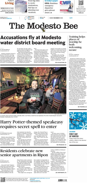 Cover of The Modesto Bee (Sunday)