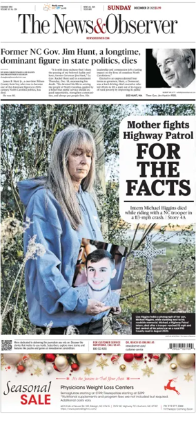 Cover of The News & Observer (Sunday)