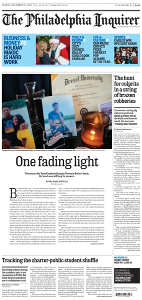 Cover of The Philadelphia Inquirer (South Jersey edition)