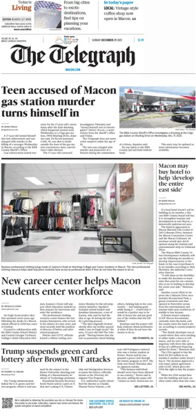 Cover of The Telegraph (Macon) (Sunday)