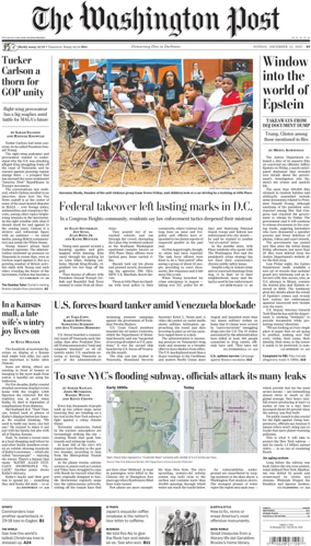 Cover of The Washington Post Sunday