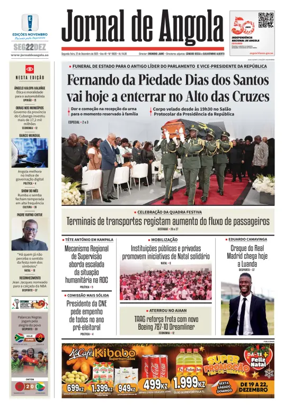 Cover of Jornal de Angola