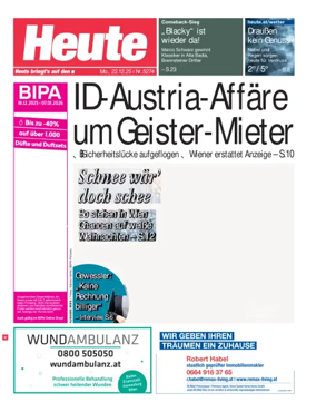 Cover of Heute - Wien Ausgabe