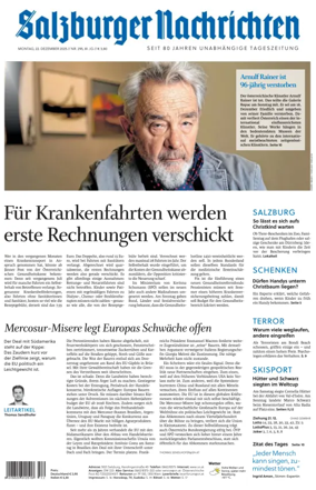 Cover of Salzburger Nachrichten