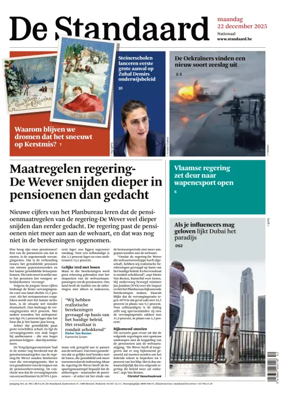 Cover of De Standaard