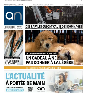 Cover of Acadie Nouvelle