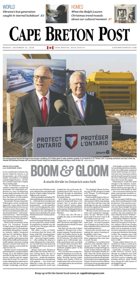 Cover of Cape Breton Post