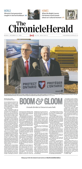 Cover of The Chronicle Herald (Metro)