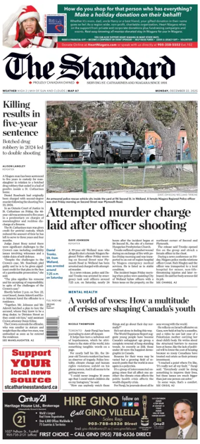 Cover of The Standard (St. Catharines)