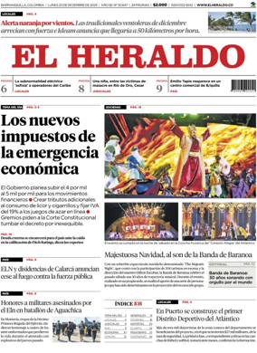 Cover of El Heraldo (Colombia)