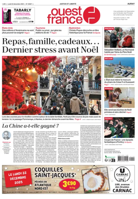 Cover of Ouest France (Auray)