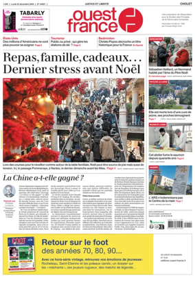 Cover of Ouest France (Cholet)