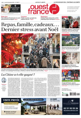 Cover of Ouest France (La Roche-sur-Yon)