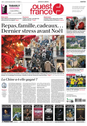 Cover of Ouest France (Nantes)