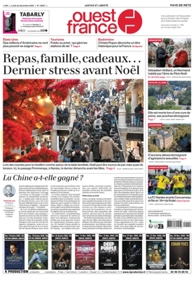 Cover of Ouest France (Pornic / Pays de Retz)