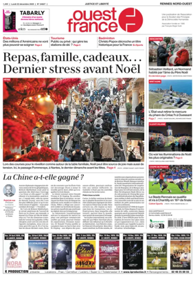 Cover of Ouest-France (Rennes Nord-Ouest)