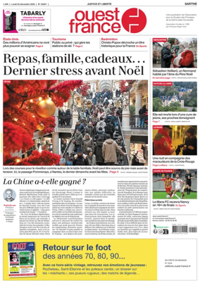 Cover of Ouest France (Sarthe)