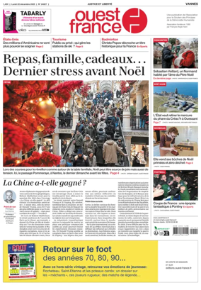 Cover of Ouest France (Vannes)