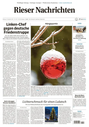 Cover of Rieser Nachrichten