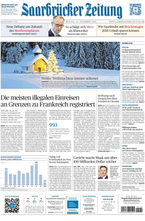Cover of Saarbruecker Zeitung