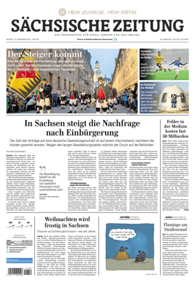 Cover of Sächsische Zeitung (Pirna Sebnitz)