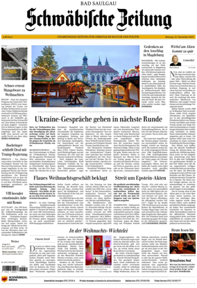Cover of Schwabische Zeitung (Bad Saulgau)
