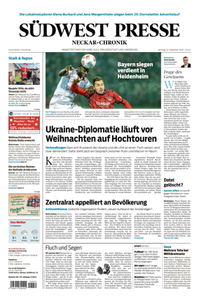 Cover of SUDWEST PRESSE - Neckar-Chronik