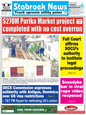 Cover of Stabroek News