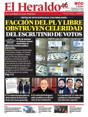 Cover of Diario El Heraldo