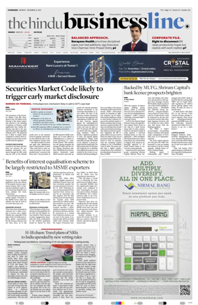 Cover of BusinessLine (Hyderabad)